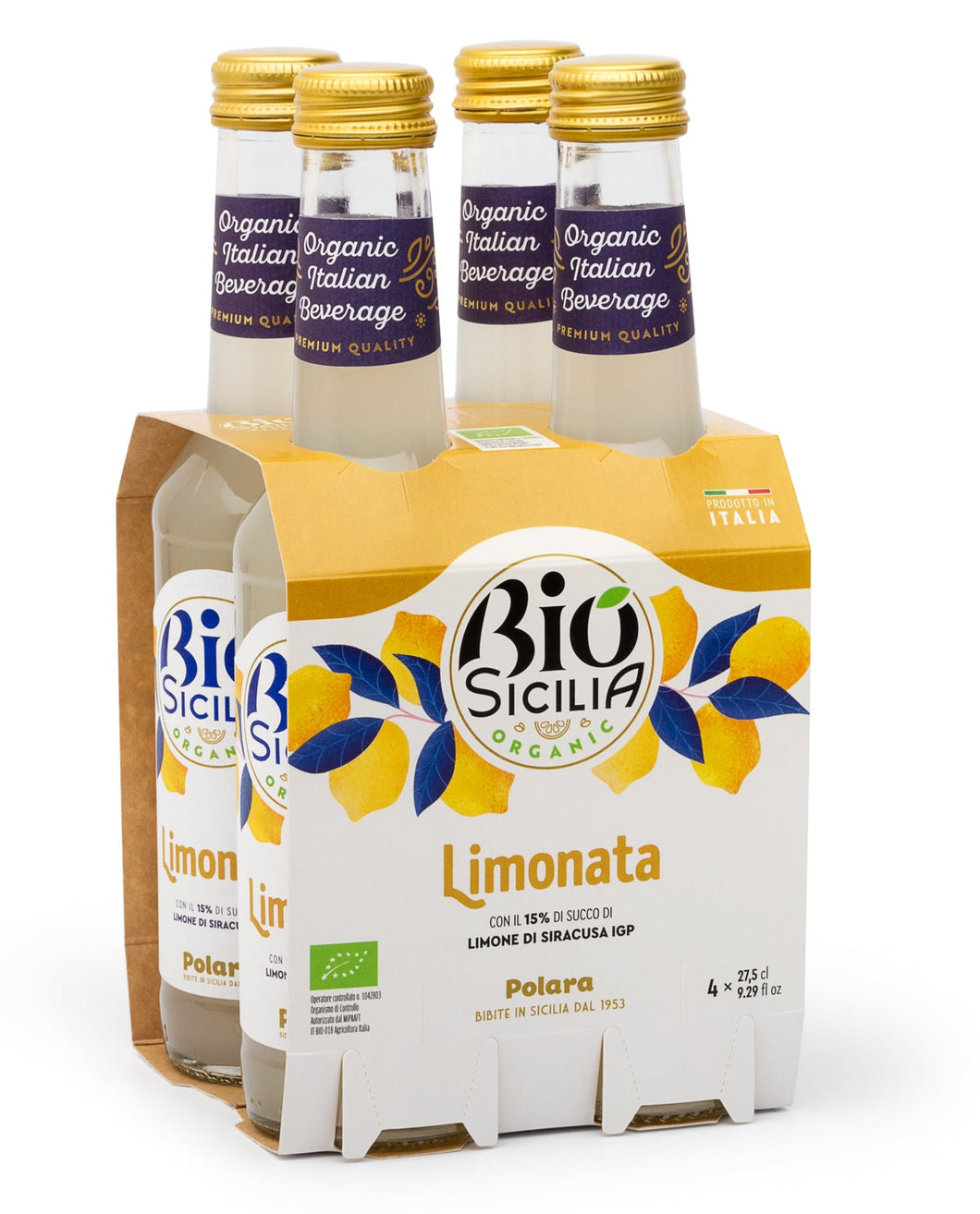 Organic Limonata Glass Bio Sicilia 4/275ml