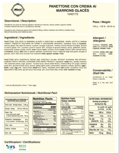 Load image into Gallery viewer, Muzzi Panettone Marrons Glaces Animalier 750gr