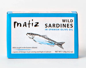 Matiz Gallego Wild Sardines in Olive Oil, 4.2 oz
