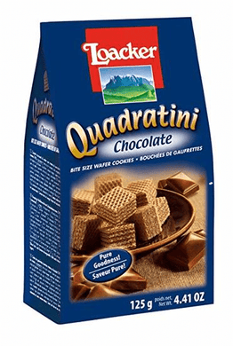 Loacker Quadratini Chocolate Cube Wafers by Loacker 8.8 oz - [Premium Italian Food at Home ]