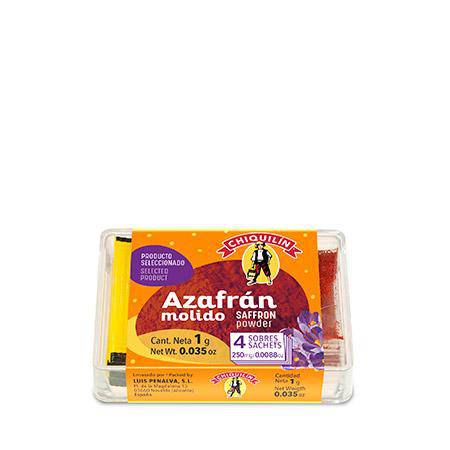 Saffron powder Zafferano in Polvere by Chiquilin 4/0.25gr - [Premium Italian Food at Home ]