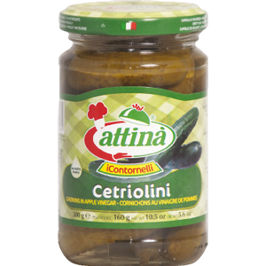 Pickle "Cetriolini" with Apple Vinegar by Attinà - 10.5 oz
