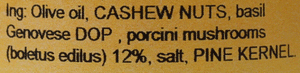 Tutto Calabria Basil Pesto with Porcini Mushrooms, 6.7 oz (190 g