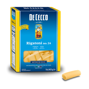 Rigatoni Pasta from Italy by De Cecco no. 24 - 1 lb - [Premium Italian Food at Home ]