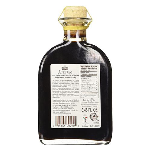 Acetum Balsamic 4 leaves Vinegar I.G.P. Fiaschetta, 8.45 oz