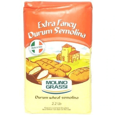 Extra Fancy Durum Semolina Flour - Molino Grassi 2.2 lbs - [Premium Italian Food at Home ]