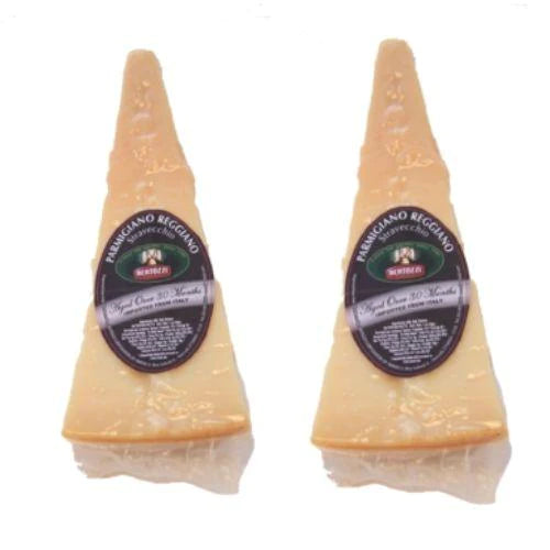 Bertozzi 30-Months Aged Parmigiano Reggiano PDO Cheese Wedge, 9 oz [PACK of 2]