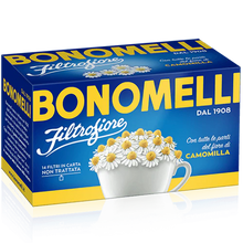 Load image into Gallery viewer, Bonomelli Chamomile Flowers Herbal Tea, 14 Bags, 0.99 oz (28 g)