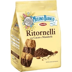 Ritornelli Cookies with Almonds and Cocoa (700 grams) by Mulino Bianco - 24.7 oz - [Premium Italian Food at Home ]