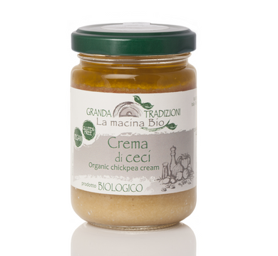Organic Chickpea Cream, by Granda Tradizioni 4.6 oz - [Premium Italian Food at Home ]