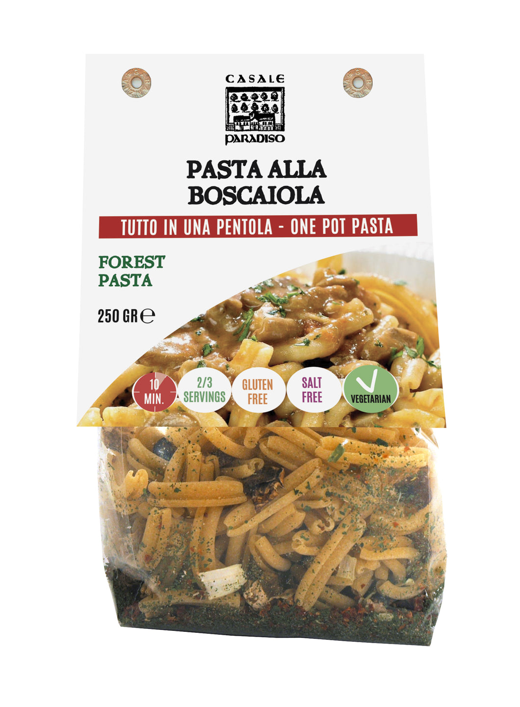 Ready-to-cook Pasta Forest, by Casale Paradiso 250 gr