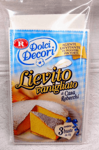 Yeast For Cake Lievito Vanigliato by Rebecchi 3/15 gr - [Premium Italian Food at Home ]