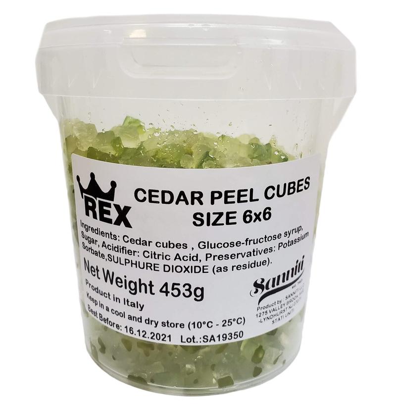 Rex Candied Cedar Peel Cubes, 1 lb