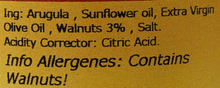 Load image into Gallery viewer, Tutto Calabria Pesto with Arugula and Walnuts, 6.7 oz (190 g)