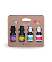 Load image into Gallery viewer, Vignoli Infused Olive Oil gift set Tangy, Spicy &amp; Earthy Collection 4x3.4oz
