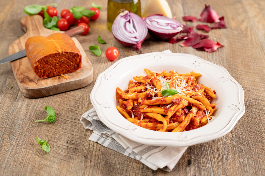 FILEYA CON LA N'DUJA E CIPOLLE ROSSE DI TROPEA