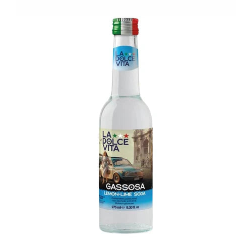Italian Gassosa Lemon-Lime Soda by La Dolce Vita, 9.3 fl oz (275 ml)