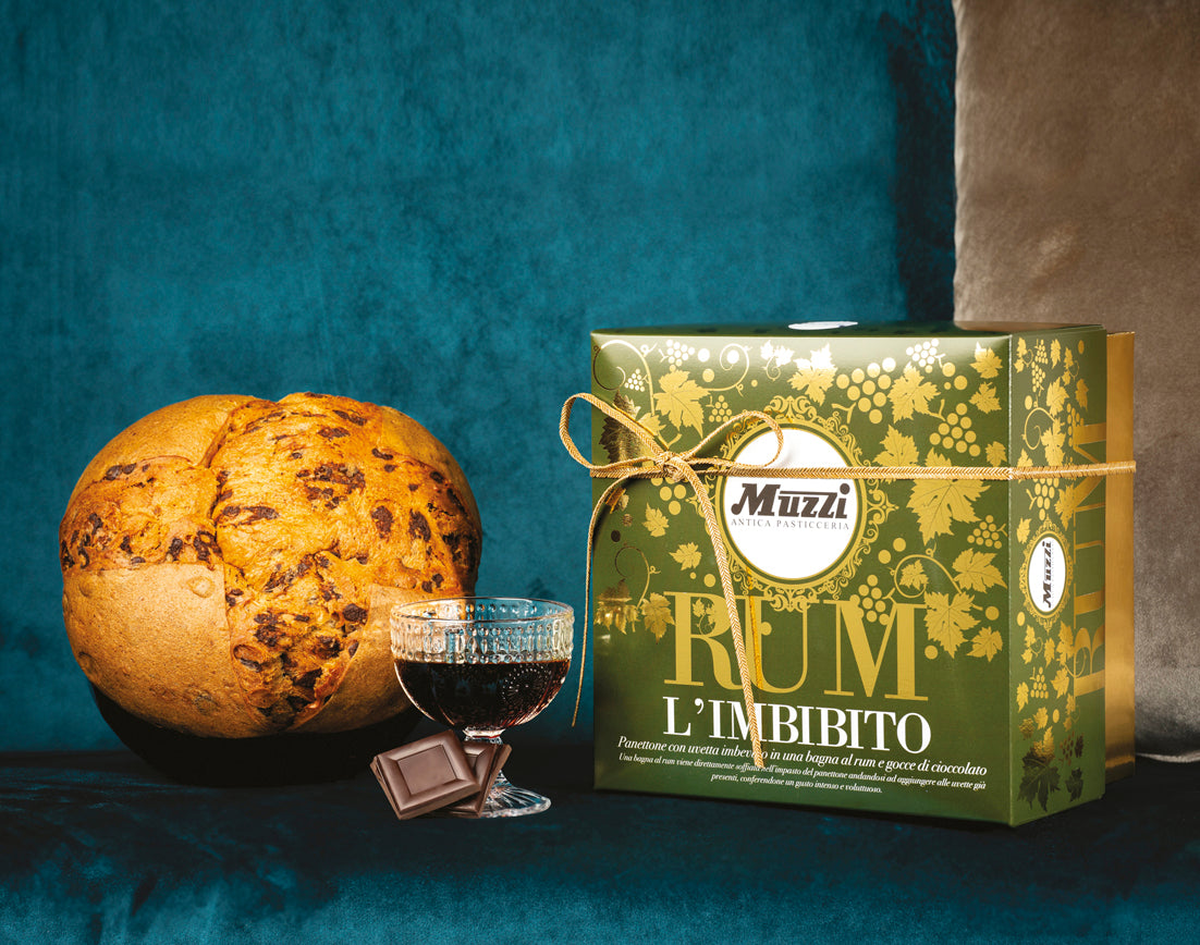 Muzzi Panettone Soaked in Rum and Chocolate 1Kg