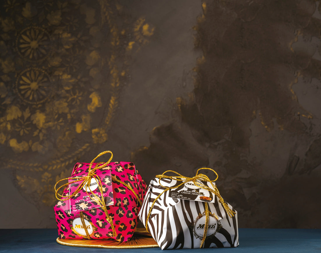 Muzzi Panettone Chocolate & Black Cherry Animalier 500 gr