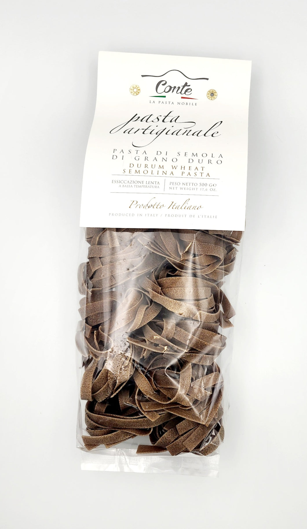 Pastificio Conte Artisanal Pappardelle with Porcini Mushrooms Pasta 100% Durum Wheat Pasta - 500gr