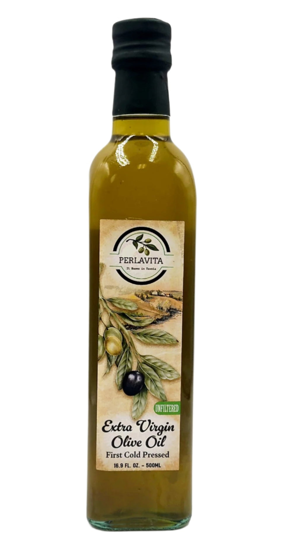 Perlavita Tuscan Unfiltered Extra Virgin Olive Oil 16.9 oz