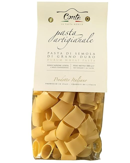 Pastificio Conte Artisanal Calamarata Pasta 100% Durum Wheat - 500gr