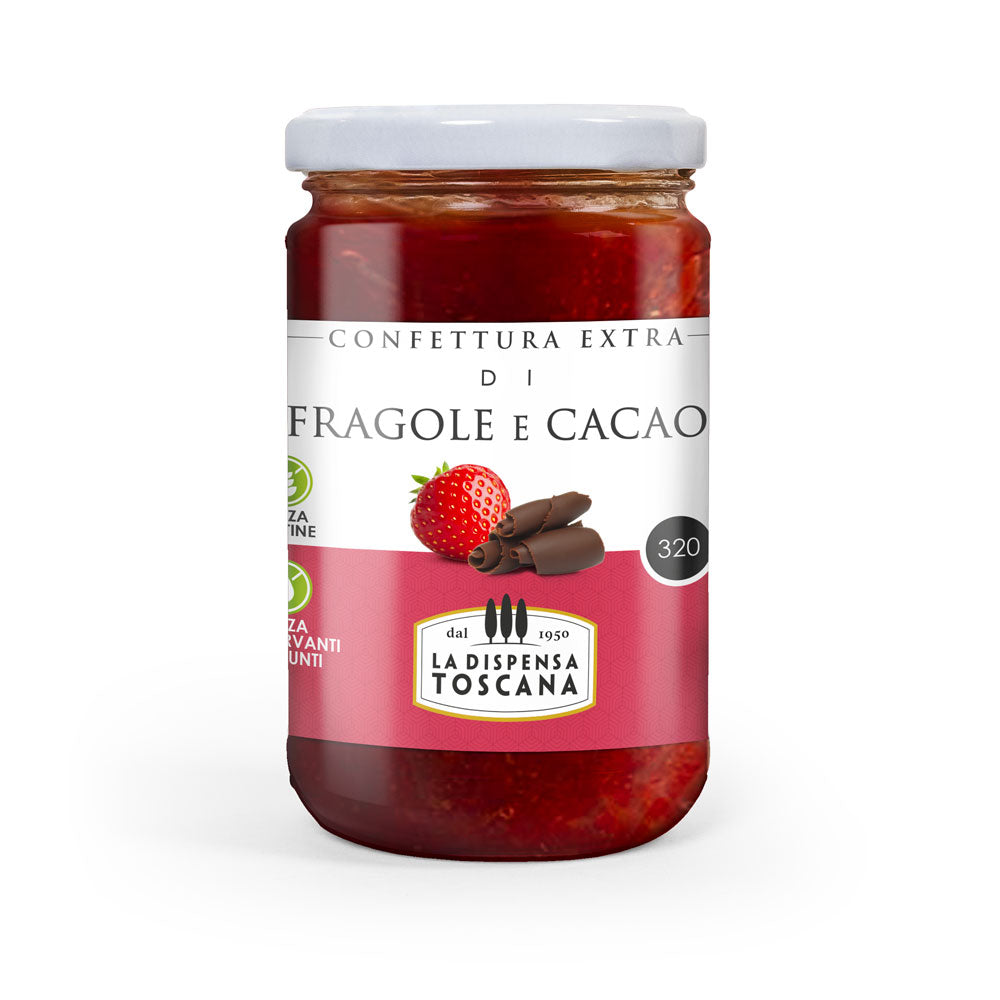 La Dispensa Toscana Strawberries and Cocoa Jam 11.29 oz