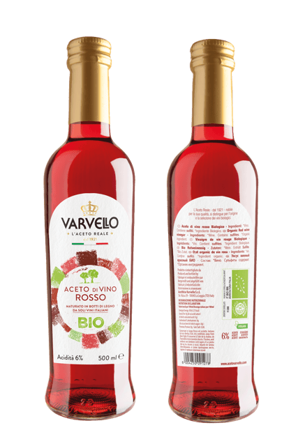 Varvello Organic Red Wine Vinegar (Aceto di Vino Rosso BIO) – 500ml