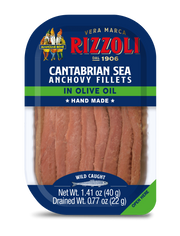 Rizzoli Cantabrian Sea Anchovy Fillets in Olive Oil – 40g