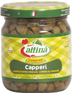 Occhielo Capers in Vinegar by Attinà - 200gr