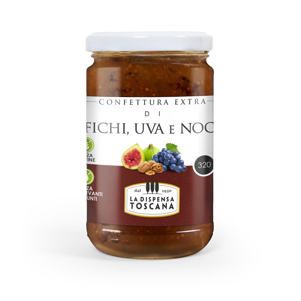 La Dispensa Toscana Figs, Grapes and Walnuts Jam 11.29oz