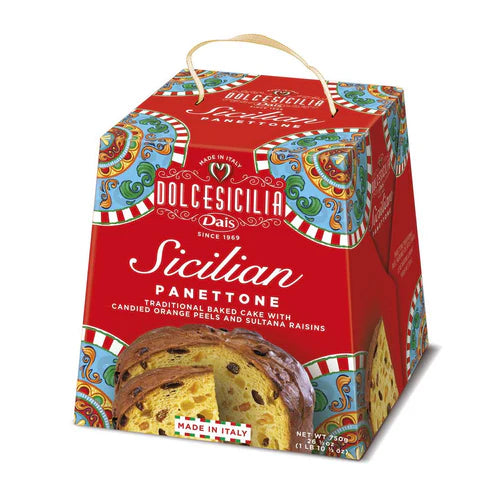 Dais Sicilian Panettone with Candied Orange & Raisins, 1.65 lb (750 g