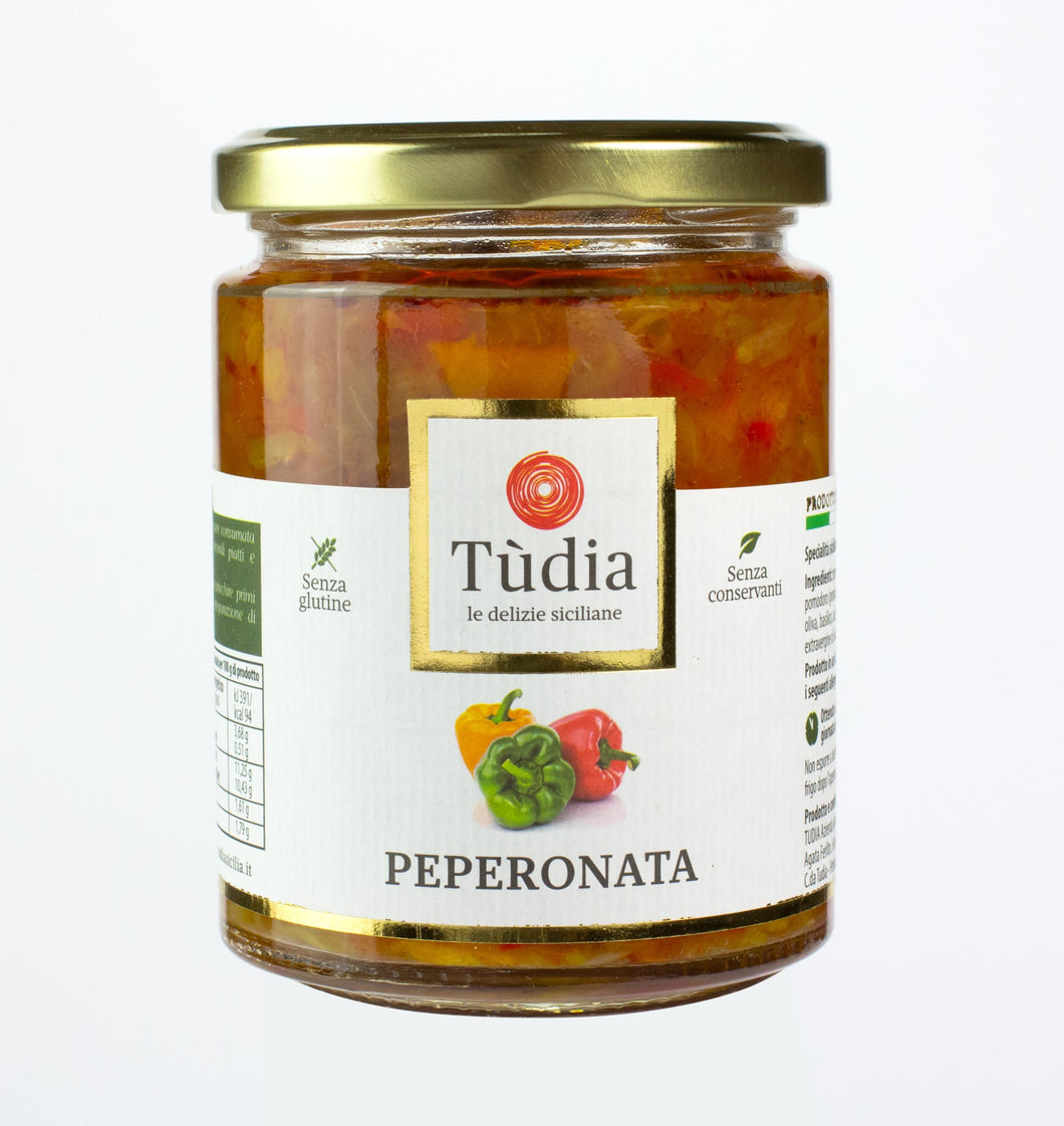 Tudia Peperonata Pepper Caponata Sauce- 9.87 OZ