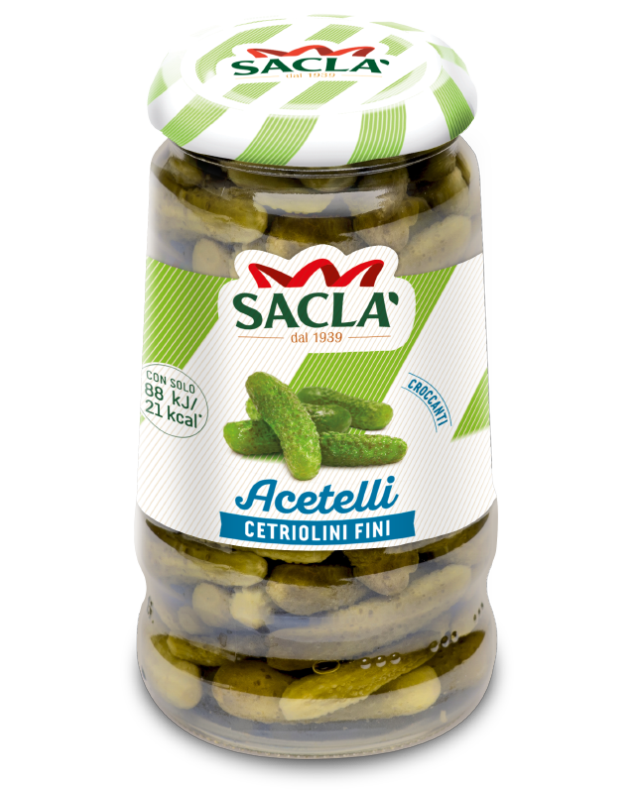 Sacla Acetelli Pickled Baby Cucumbers 10.59oz