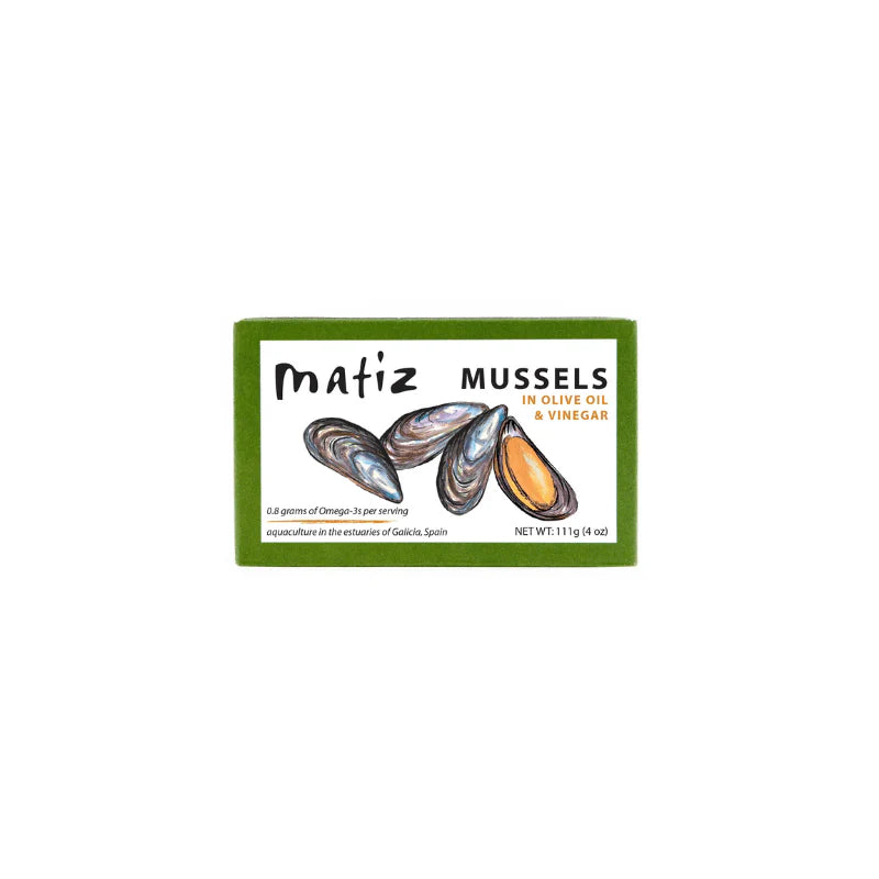 Matiz Mussels in Olive Oil and Vinnegar, 2.4 oz