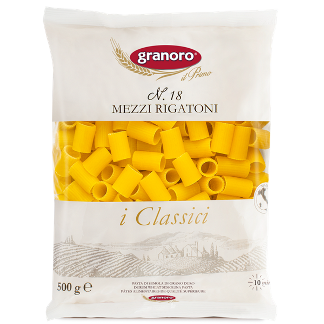 Granoro Mezzi Rigatoni Pasta 16oz (454 g)