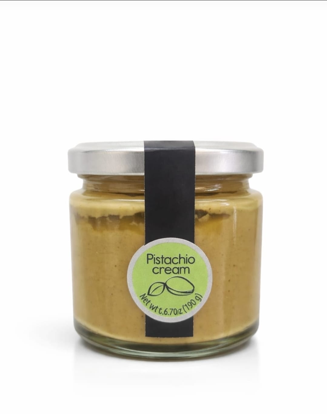 Sciara Sicilian Pistachio Cream| Premium Quality Pistachio from Bronte, Italy | Glass Jar 190g (6.7 oz)