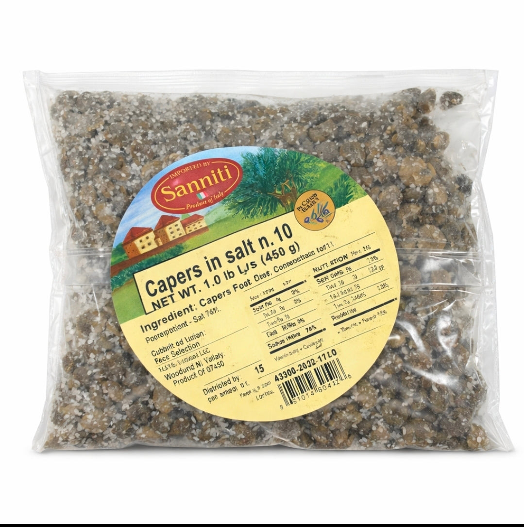 Capers in Salt by Sanniti- 450g