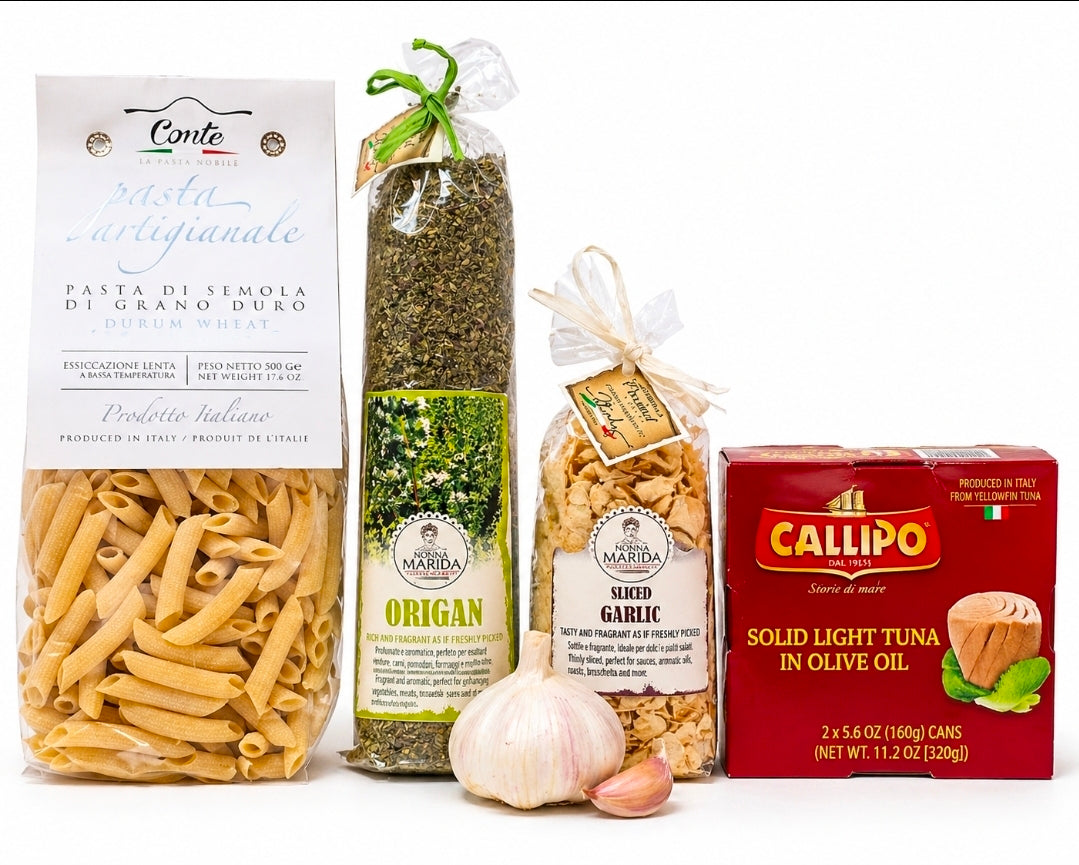 Penne al Tonno (Penne with Tuna & Garlic) Kit Bundle Special