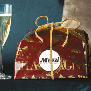 Muzzi Panettone Soaked in De Venoge Champagne 1Kg
