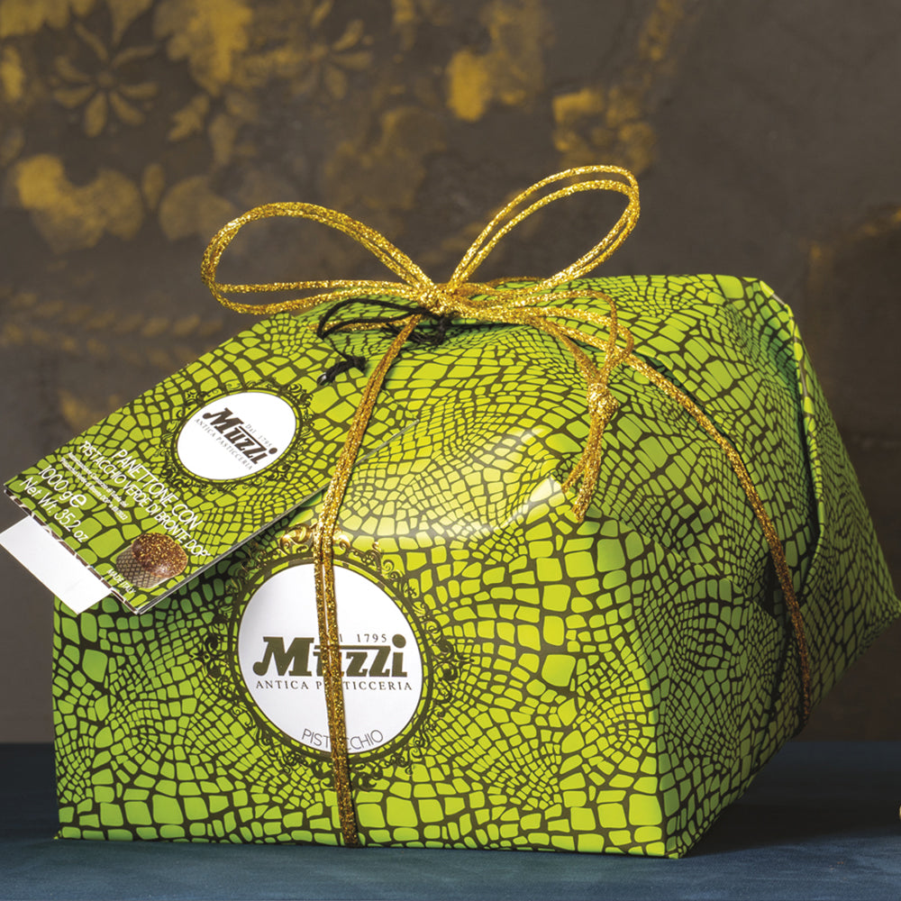 Muzzi Panettone Bronte Pistachio Animalier 1 kg