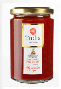Tudia Tomato Sauce with Anchovies and Wild Fennel - 12 OZ
