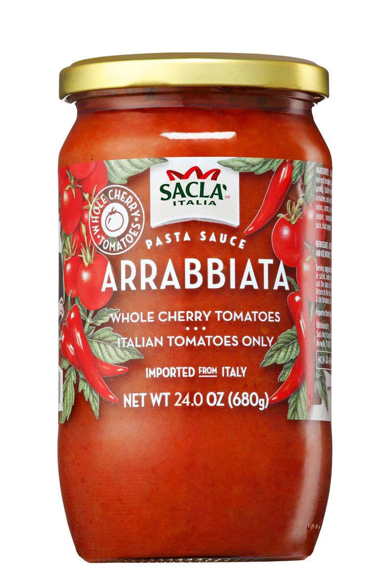 Sacla Whole Cherry Tomatoes Arrabbiata Sauce, 24 oz