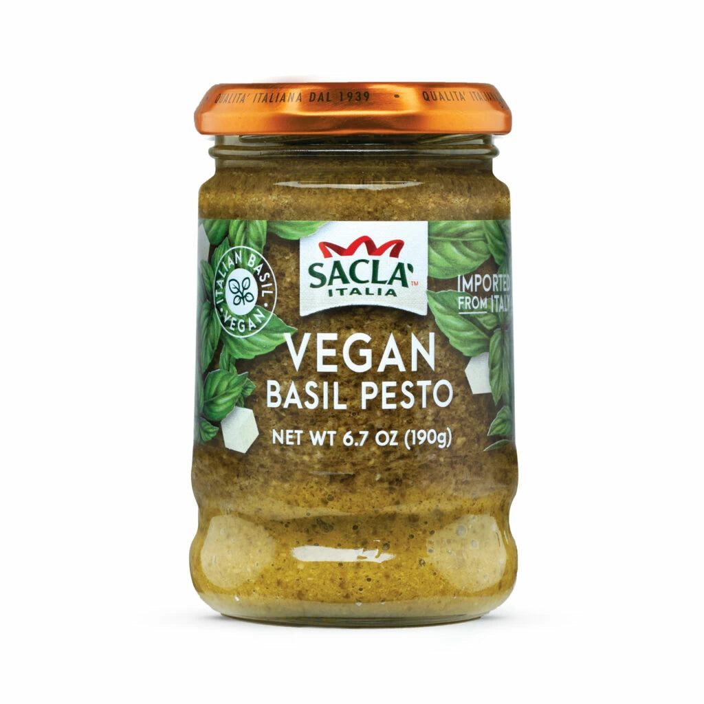 Sacla Vegan Basil Pesto, 6.7 oz