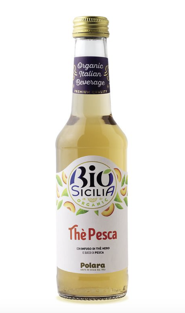 Organic Peach Tea Glass Bio Sicilia 4/275ml