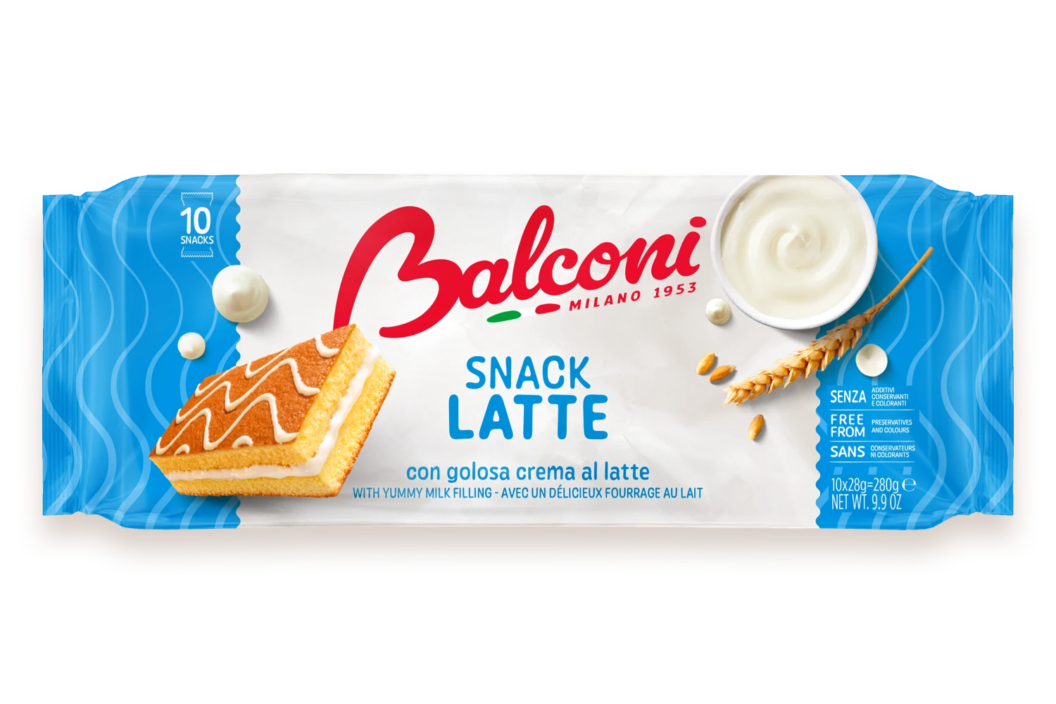 Balconi Milk Snack Cakes,(10pc) 280g