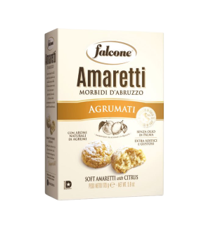 Falcone Soft Amaretti with Citrus, 5.9 oz (170 g)