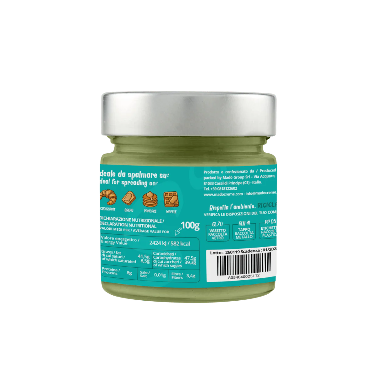Mado Spreadable cream "Pistachio Dubai Style" 25%" 200g