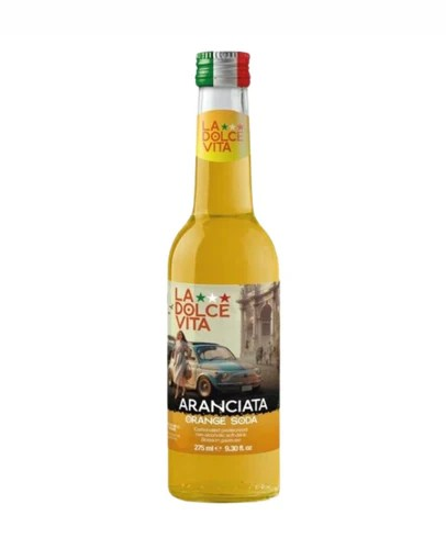 Italian Aranciata Orange Soda by La Dolce Vita, 9.3 fl oz (275 ml)