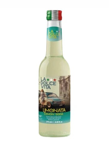 Italian Limonata Lemon Soda by La Dolce Vita, 9.3 fl oz